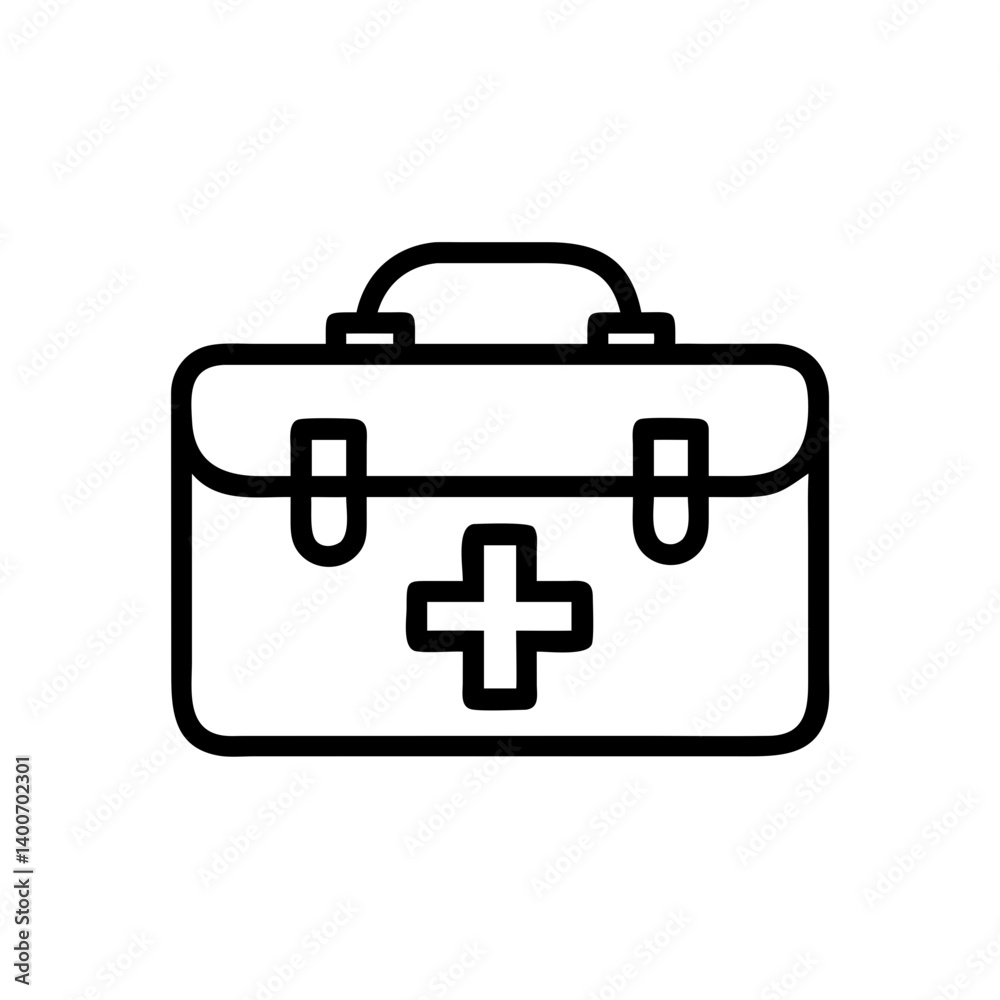 Icon of a doctorchest / first aid kit Icon of a doctorchest / first aid kit