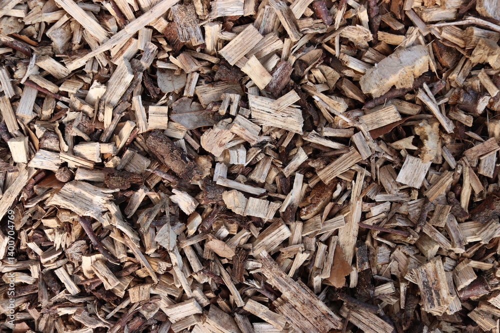 Wood Chips Pile Ground Natural Texture Background Wood Chips Pile Ground Natural Texture Background