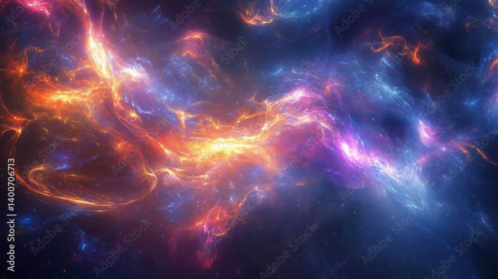 Fototapeta premium Cosmic and energy Aura abstract background 