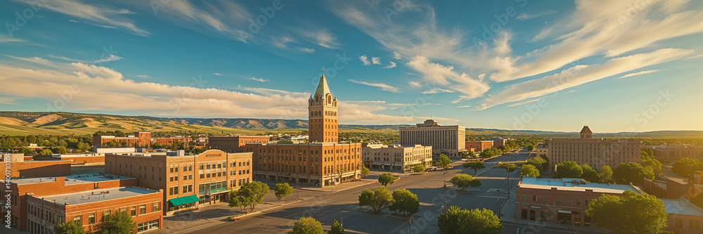 Obraz premium city ​​of Cheyenne, Wyoming, America 