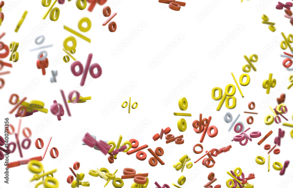 percent shopping digital in 3d.
