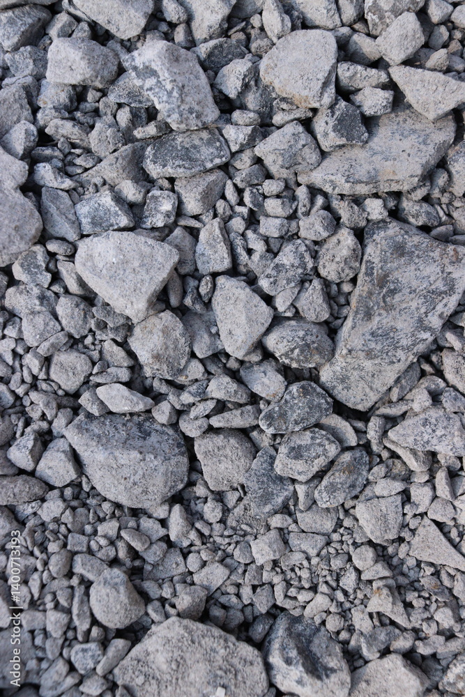 Grey Gravel Rocks Stones Ground Texture Background