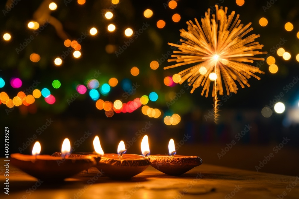 a festive diwali night