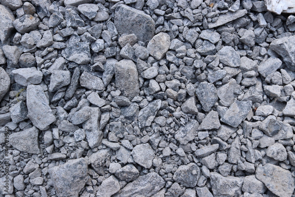 Grey Gravel Rocks Stones Ground Texture Background