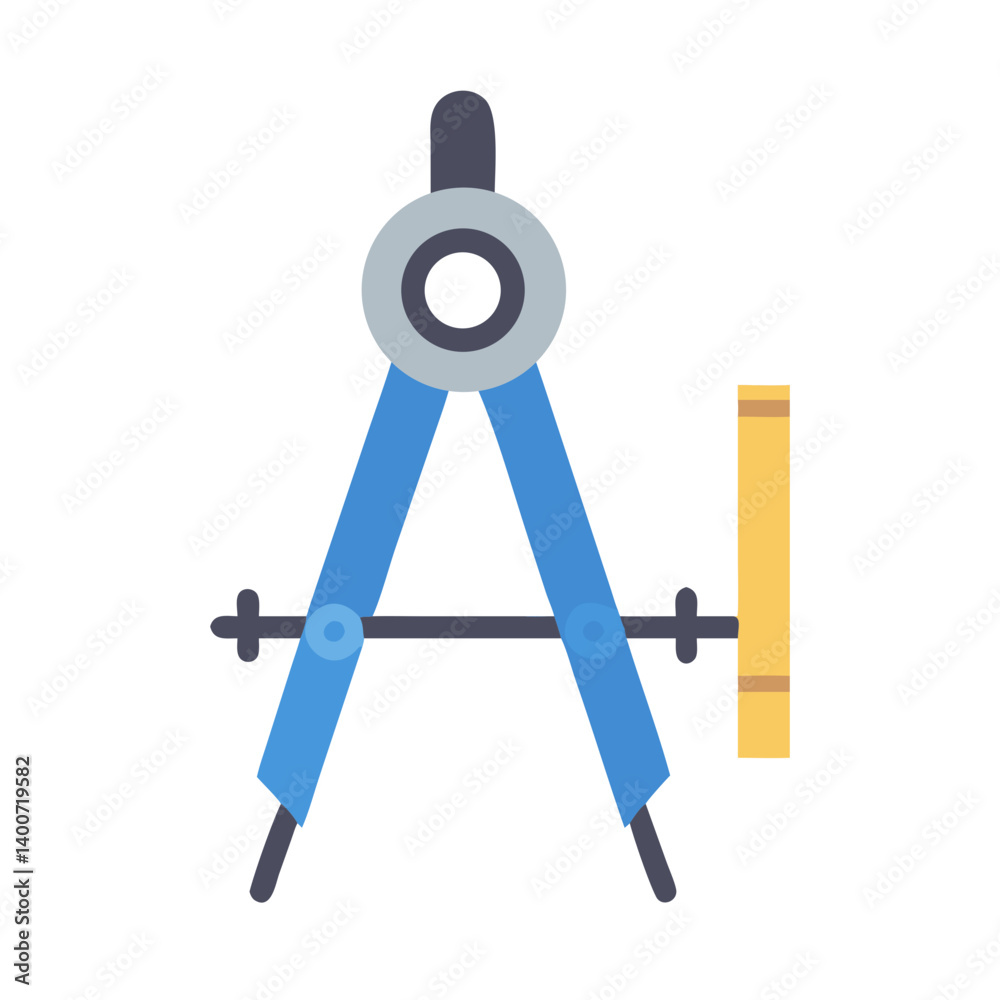 Architect Compass Drafting Tool Icon Representing Precision Design and Architectural Planning Architect Compass Drafting Tool Icon Representing Precision Design and Architectural Planning