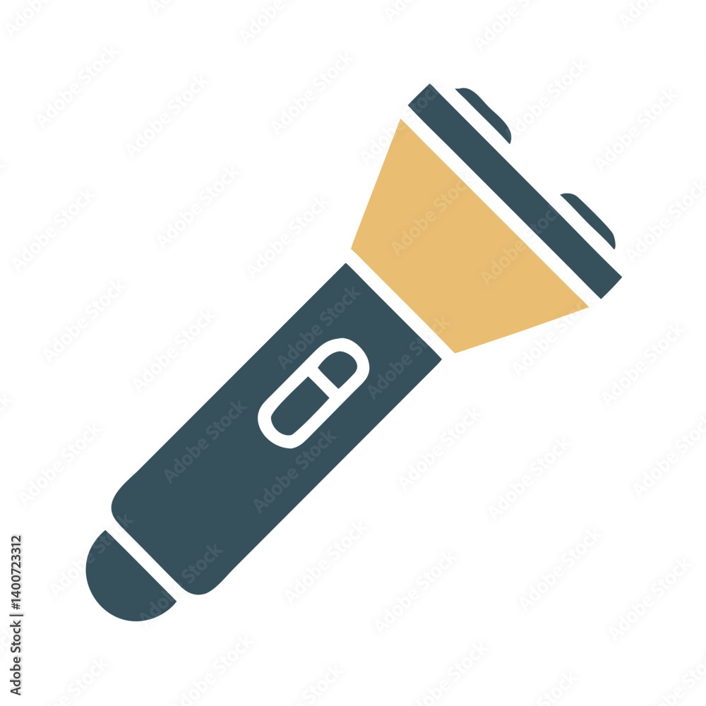 Flashlight Torch Icon Representing Portable Lighting and Emergency Illumination Flashlight Torch Icon Representing Portable Lighting and Emergency Illumination