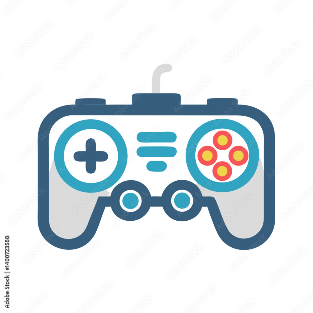 Game Controller Icon Representing Video Gaming and Interactive Entertainment Game Controller Icon Representing Video Gaming and Interactive Entertainment