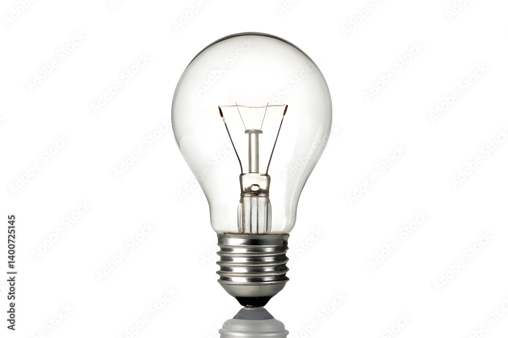 Glowing Incandescent Light Bulb with Visible Filament, Energy Consumption Concept. Glowing Incandescent Light Bulb with Visible Filament, Energy Consumption Concept.