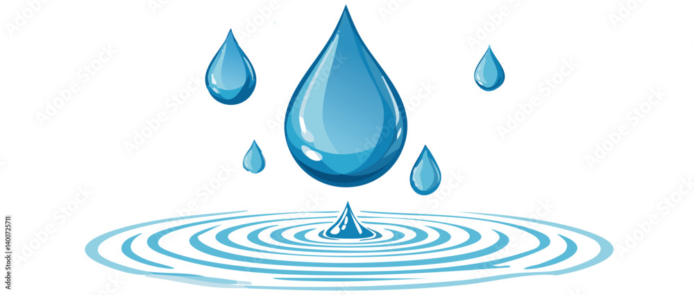 water drops vector illustration icon design art