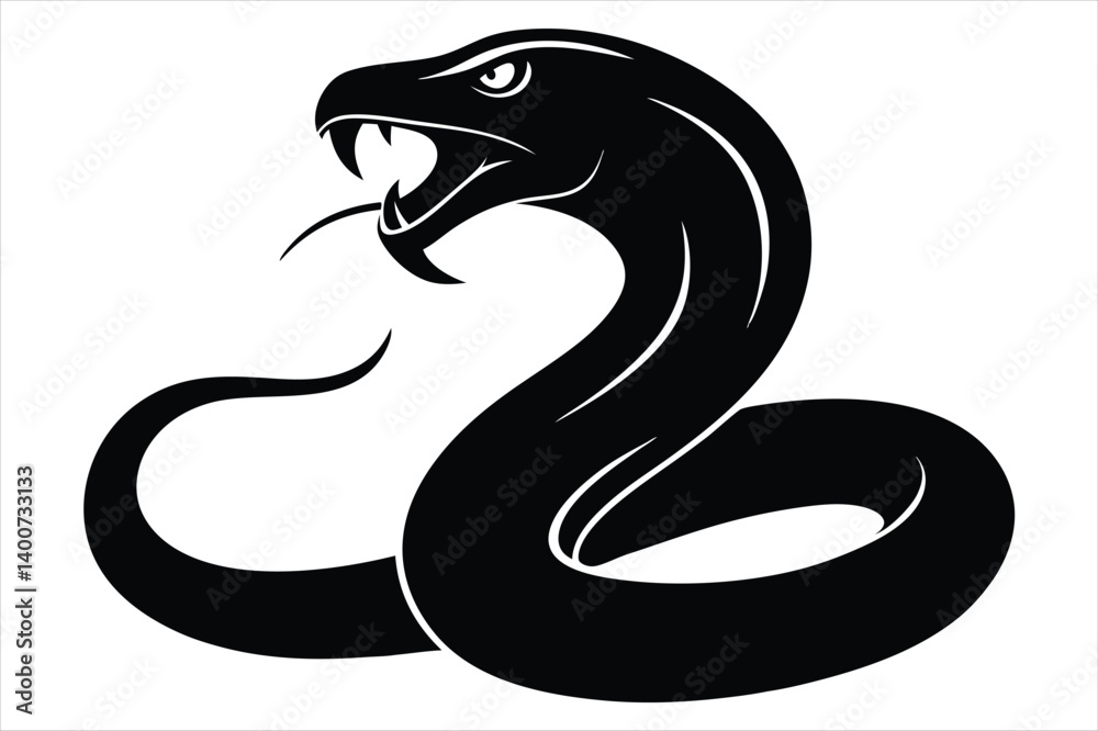 coiled snake silhouette coiled snake silhouette