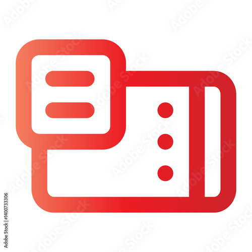 mobile phone gradient icon
