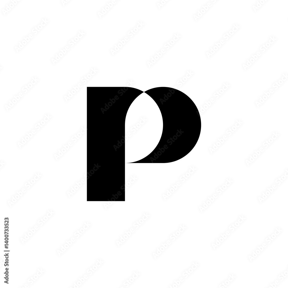 letter P logo letter P logo