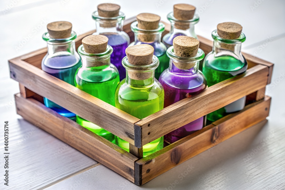colorful bottles in a row