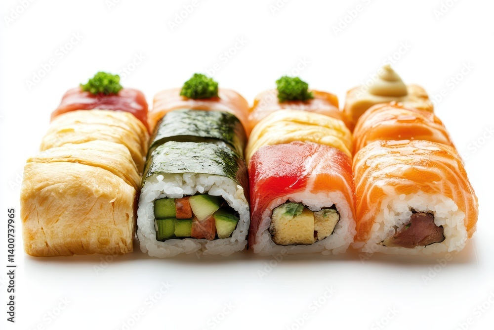 Variety of sushi rolls (1) Variety of sushi rolls (1)