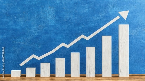 Business Growth Analysis Financial Trends Infographic Indoor Close-up View Strategic Planning for Success