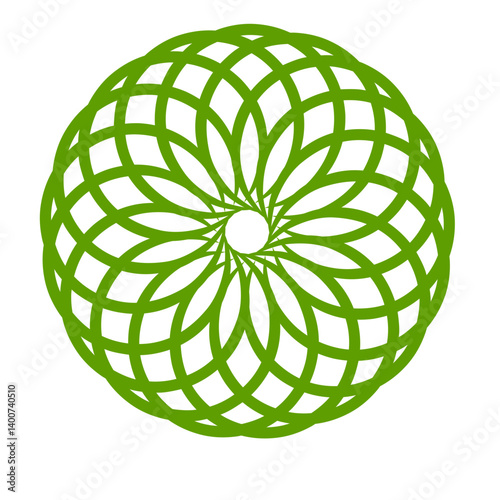 Mandala logo element template, suitable for spa, yoga, meditation and spirituality logos