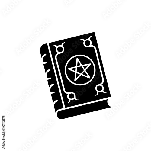 creative details Witch’s Spell Book Icon Vector Illustration