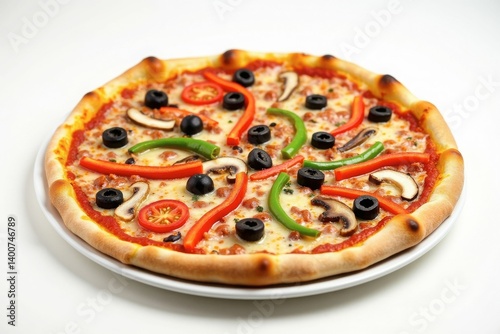 Deluxe Pizza with Pepperoni, Sausage, Mushrooms and Peppers