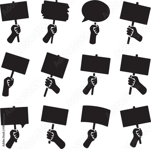 Protest sign isolated, protest sign, protest sign, protest sign design, protest poster, cardboard design, protest sign doodle, hand holding sign, people in protest