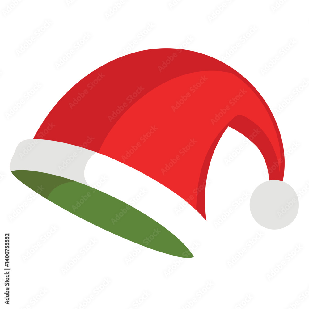 Christmas cap isolated on white background Christmas cap isolated on white background