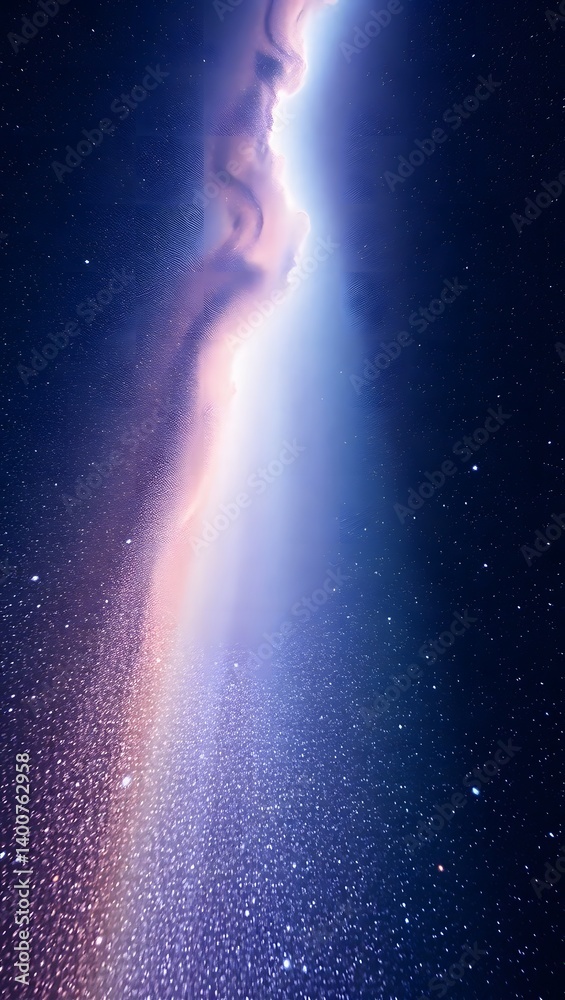 A river of stars in a starry sky A river of stars in a starry sky
