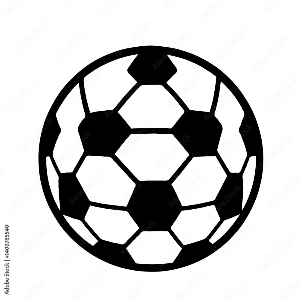Obraz premium Vector of a classic soccer ball