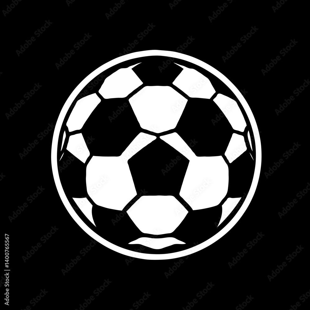 Fototapeta premium Vector of a soccer ball icon