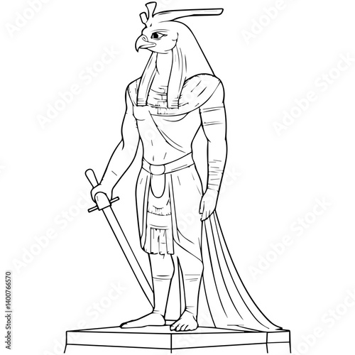 Horus – The falcon-headed god of kingshi