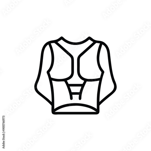 Minimalist Line Art Illustration Of A Stylish Bolero Jacket For Fashion And Design Projects