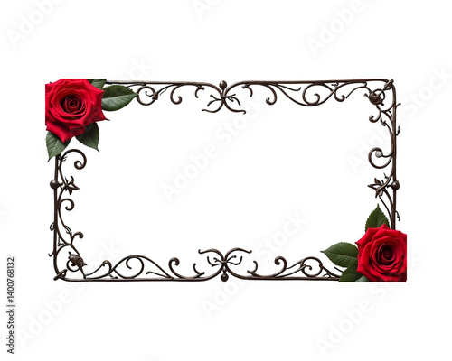 Wallpaper Mural Rose border frame png transparent background Torontodigital.ca