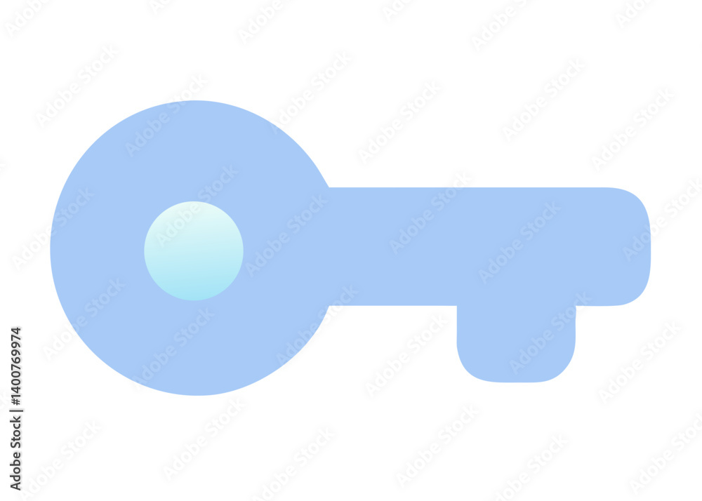 Fototapeta premium blue key icon