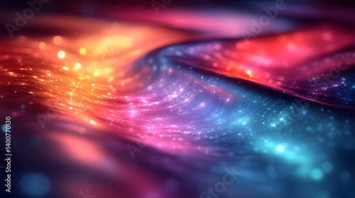 a close up of a colorful background with a blurry image of a cel photo