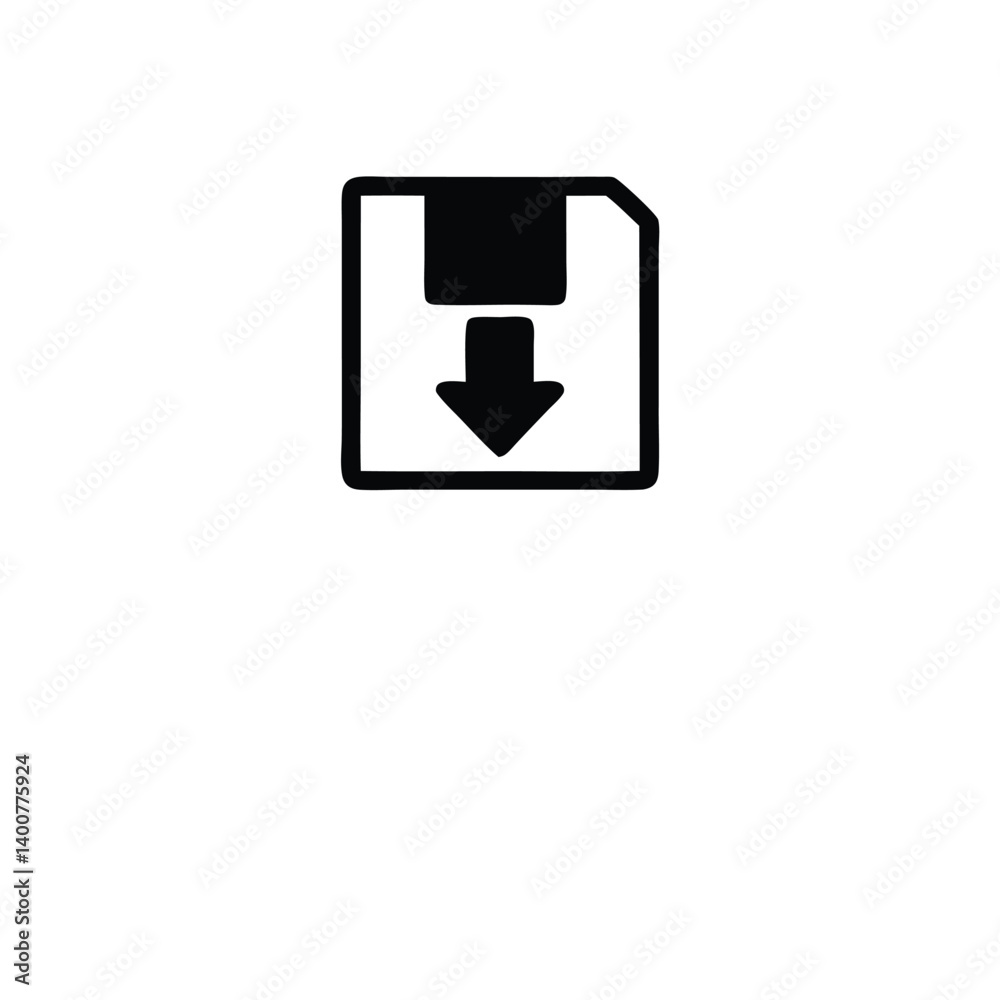 Isolated DOC Icon with White Fill, Cut Corner Style, on Transparent Background Isolated DOC Icon with White Fill, Cut Corner Style, on Transparent Background
