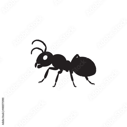 ant isolated on white background