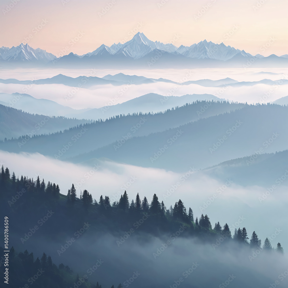 Obraz premium Minimal & Aesthetic Landscape Images