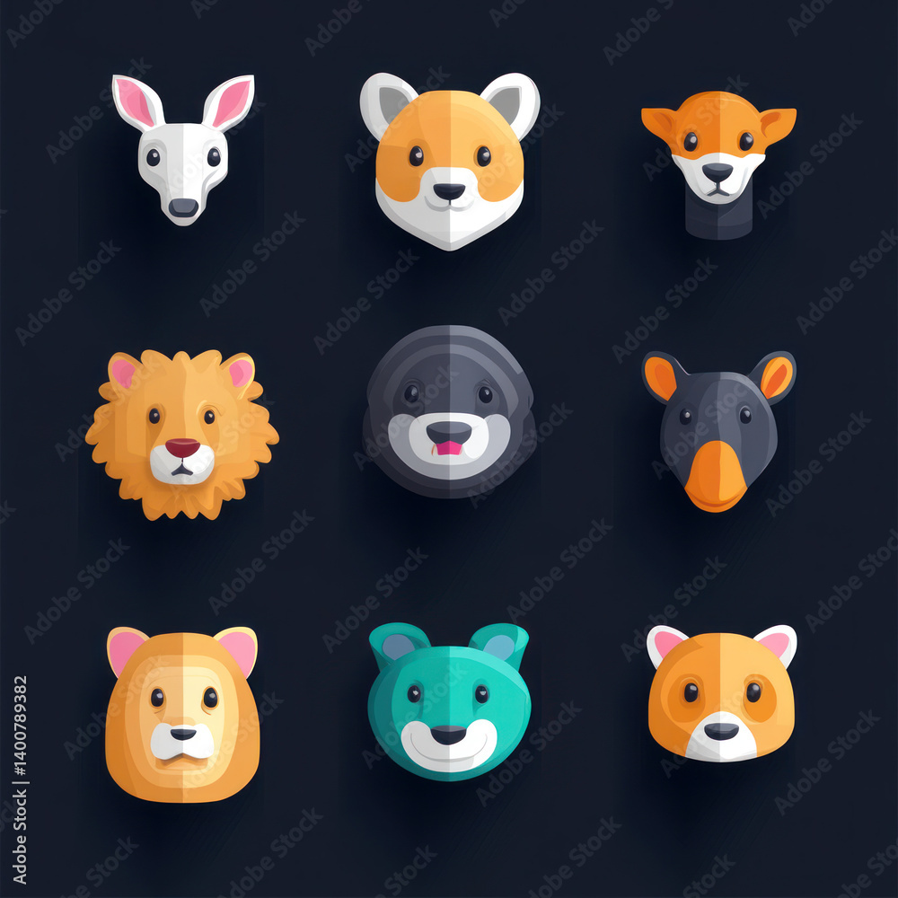 set of animals set of animals