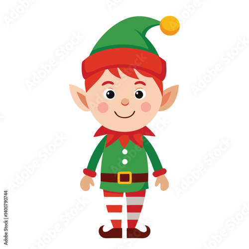 Christmas  elves isolated on white background