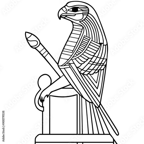 Horus – The falcon-headed god of kingshi