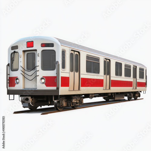 train on a white background