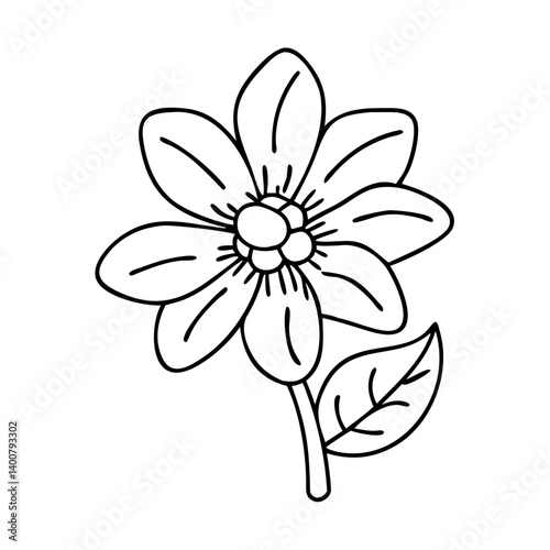 anemopsis yerba mansa flower icon, anemopsis yerba mansa flower vector illustration-simple illustration of anemopsis yerba mansa flower, perfect for anemopsis yerba mansa flower logos and icons