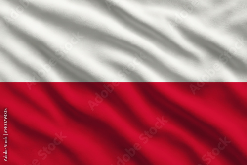 Free Download Waving flag of Poland, Polish flag blowing in the wind, full frame smooth folds - GFXLoad