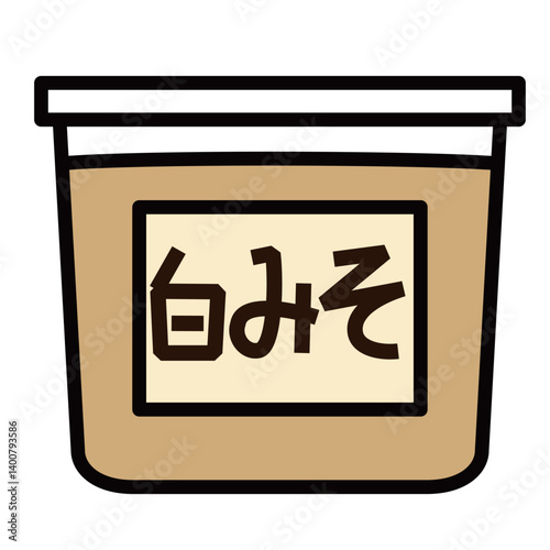 シンプルな白味噌のアイコン
