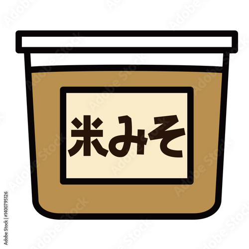 シンプルな米味噌のアイコン