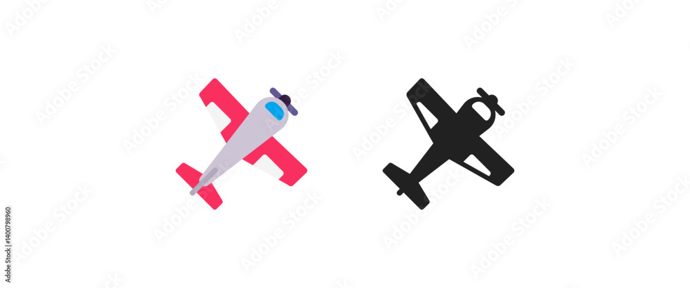 Obraz premium Airplane Emoji 