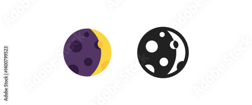 Purple Moon Emoji

