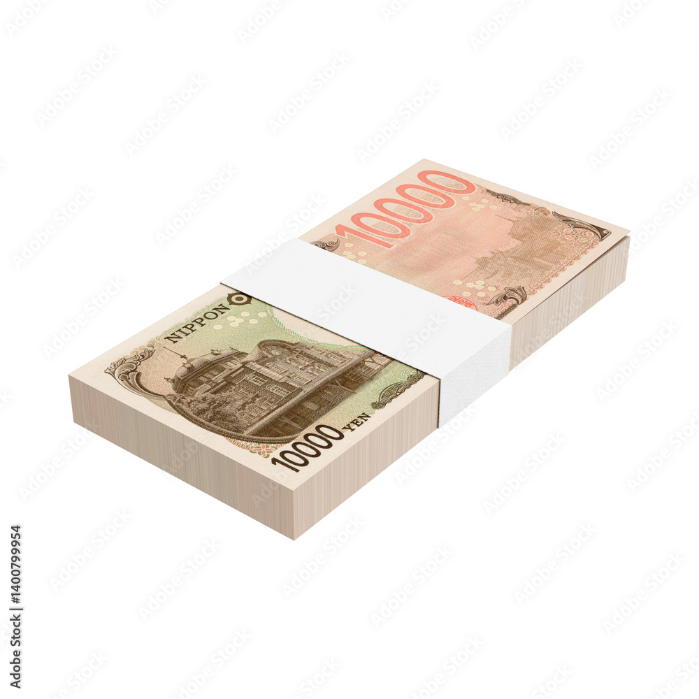 3D Asset - 10,000 Japanese Yen Banknote with Isolated Background 3D Asset - 10,000 Japanese Yen Banknote with Isolated Background