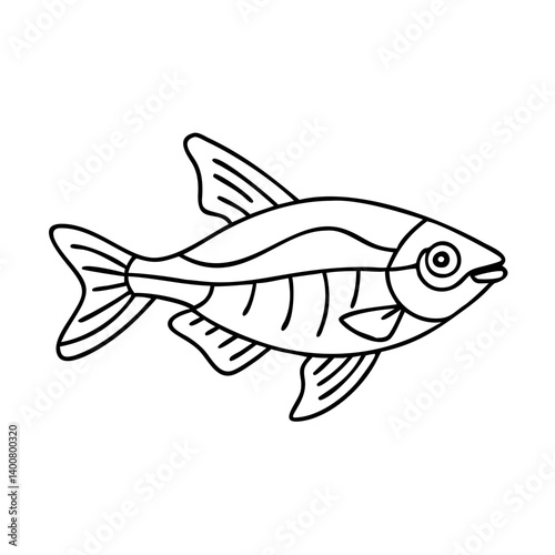 congo tetra fish icon, congo tetra fish vector illustration-simple illustration of congo tetra fish, perfect for congo tetra fish logos and icons