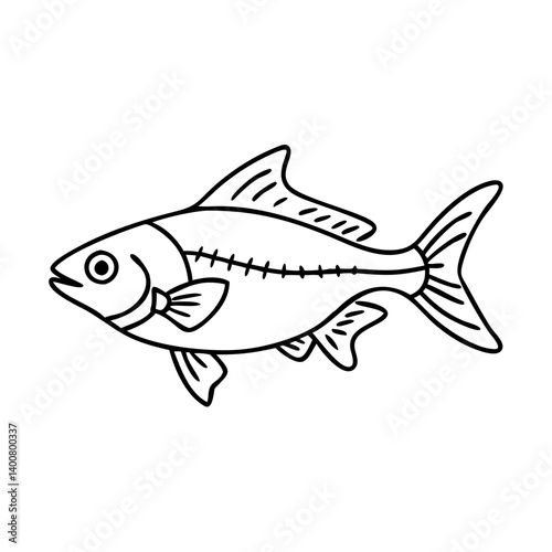 congo tetra fish icon, congo tetra fish vector illustration-simple illustration of congo tetra fish, perfect for congo tetra fish logos and icons