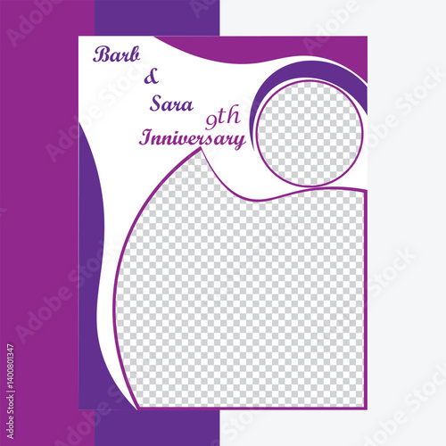 Bard And Sara 9th Anniversary Flyer design