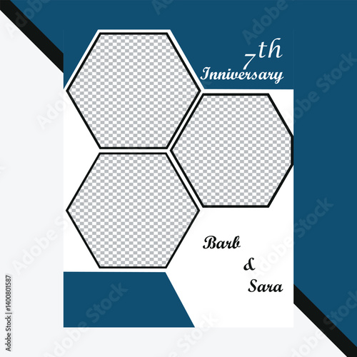 Bard And Sara 7th Anniversary Flyer design